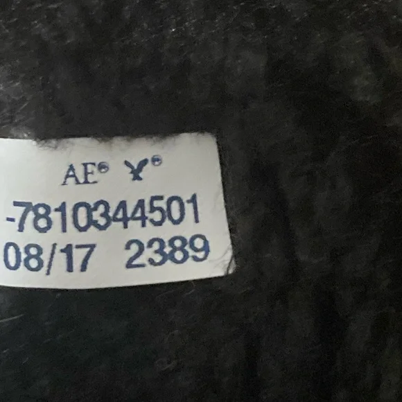 AEO 🦅 Black Sherpa Lined Denim Jacket - Picture 13 of 16